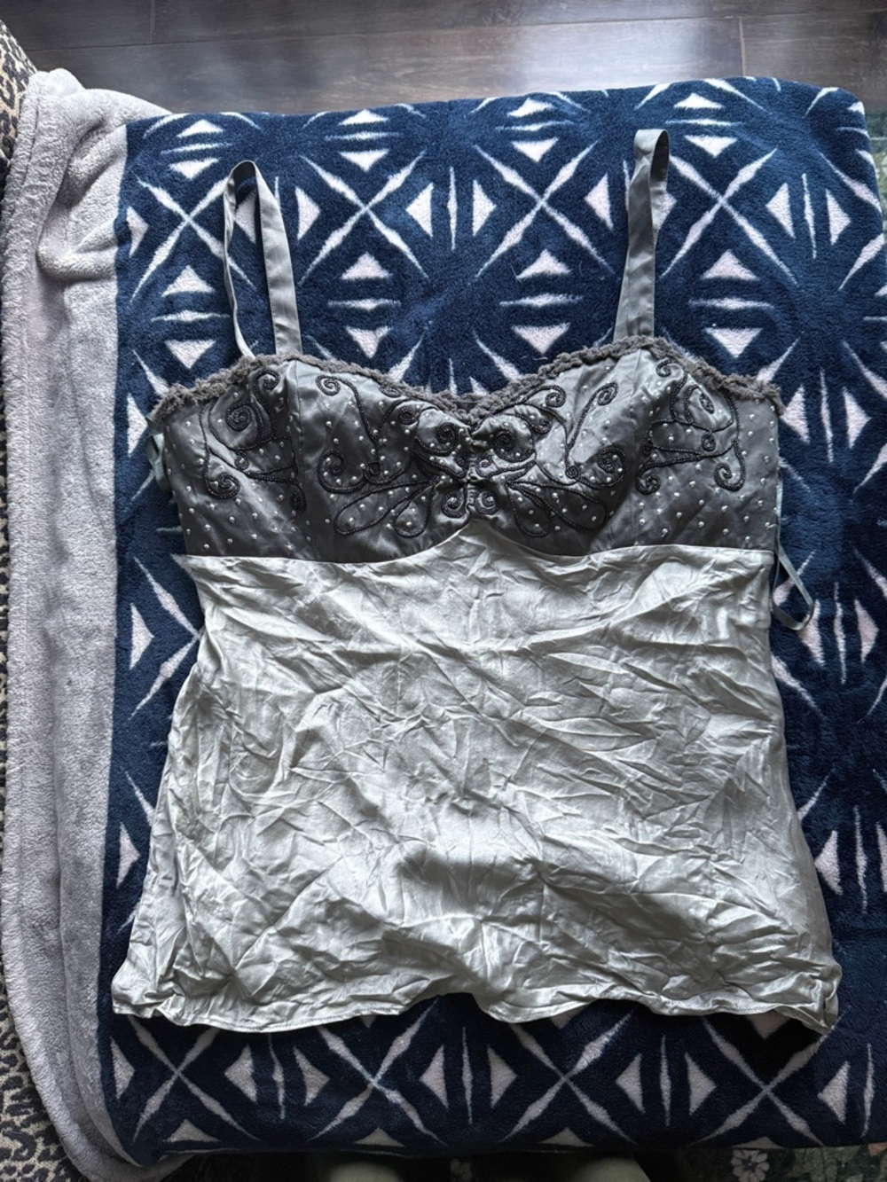 silk beaded camisole top